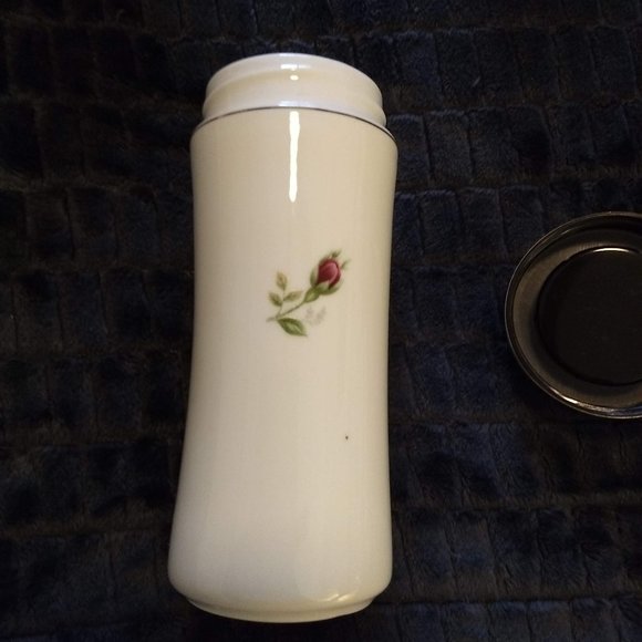 Vintage 80s NWT porcelain thermal travel mug gift box - Picture 4 of 7
